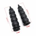 Httmt- 1pair 1 25mm Black Handlebar Grips Compatible With H-d Xl Softail Dyna Touring P N Trhb114-j-25-bk