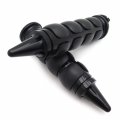 Httmt- 1pair 1 25mm Black Handlebar Grips Compatible With H-d Xl Softail Dyna Touring P N Trhb114-j-25-bk