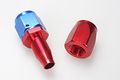 Autobahn88 Aluminum Fitting Swivel General Purpose Hose End Straight -8an Blue Red