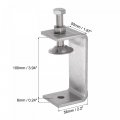 Uxcell Stainless Steel C-clamp With 100mm Wide Jaw Opening For Woodworking Welding Building Household Mount