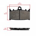 Caltric Brake Pads Compatible With Kawasaki Ninja Zx-6 Zx600 1990-1993