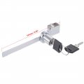 Uxcell Sliding Glass Door Showcase Window Ratchet Lock 141mm Long Zinc Alloy Chrome Finish Keyed Alike