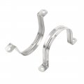 Uxcell 80mm 3 1inch Rigid Pipe Strap 2 Holes Tube Straps 201 Stainless Steel Tension Clip Clamp 10pcs