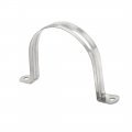 Uxcell 80mm 3 1inch Rigid Pipe Strap 2 Holes Tube Straps 201 Stainless Steel Tension Clip Clamp 10pcs