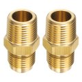 2pcs Brass Flare Tube Fitting Unf 5 8-18 X 3 8 Npt Male Half Union Gas Adapter Couples Pipe Connector For Systems 