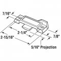 Prime-line F 2920 Window Sweep Latch 2-1 4 H C No Keep Off White W Screws Single Pack