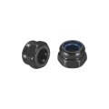 20pcs M4 X 0 7 Nylon Insert Hex Lock Nuts 304 Stainless Steel Self-locking Stop Nut For Industrial Construction Fasteners Black 