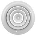 Accord Abcdwh08 Round Ceiling Diffuser 8-inch White 