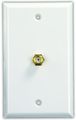 Jr Products 47785 Polar White Interior Cable Tv Plate 