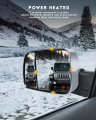 Ocpty Towing Mirrors Power Heated Left Driver Right Passenger Side Tow Fit For 2002-2008 Dodge Ram 1500 Truck 2003-2009 2500