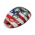 Keyless Remote Case For Saturn Aura 2007 2008 2009 5 Button Plastic Shell With Start Lock Unlock Trunk And Panic Functions Red 