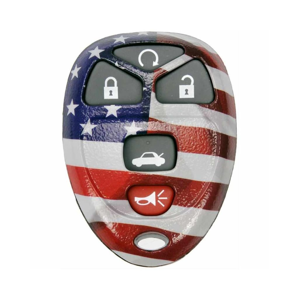 Keyless Remote Case For Saturn Aura 2007 2008 2009 5 Button Plastic Shell With Start Lock Unlock Trunk And Panic Functions Red
