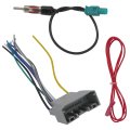 Car Stereo Wiring Harness Compatible For 2009-2014 2016 Jeep Patriot Radio Wire With Antenna Adapter Connector 