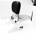 Httmt Sissybar Luggage Rack For 2006-2017 H-d Softail Detachable Backrest Chrome P N Sbb027