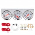 Triple Gauge Set Universal 3 In 1 Water Temp Volts Oil Volt Press 52mm Meter Mechanical Instrument