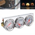 Triple Gauge Set Universal 3 In 1 Water Temp Volts Oil Volt Press 52mm Meter Mechanical Instrument