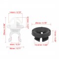 X Autohaux 40pcs Black White Car Hood Prop Rod Clip For Honda Accord Fit Crv Civic City