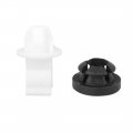 X Autohaux 40pcs Black White Car Hood Prop Rod Clip For Honda Accord Fit Crv Civic City
