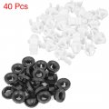 X Autohaux 40pcs Black White Car Hood Prop Rod Clip For Honda Accord Fit Crv Civic City
