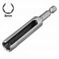 Uxcell 8mm Nut Driver 1 4 Quick-change Hex Shank Slotted Drill Bit Socket Wrench Tool 3 Inch Length