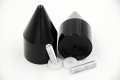 Httmt Mt220-006- Spike Bar Ends Compatible With Yzfr6 2006-2012 Yzfr1 1998-2012 Fjr-1300 2003-2010 Bk