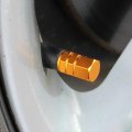 8pcs Set Tire Valve Stem Car Caps Aluminum Alloy Dust Proof Airtight Air Cover Universal For Cars Bike Trucks Gold 