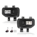 Fog Lights Assembly With Bracket Pair For Ford F150 2015 2016 2017 Driving Lamps W Bulbs Driver Passenger Side Clear Lens 