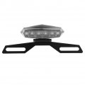 Motorcycle Led Brake Tail Light W Brake Dirt Bike 6 Smoked Len License Plate Mount Holder Bracket Replacement Stop Running 