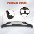 Primed Plastic Front Lower Bumper Valance With Chrome Skid Plate Tow Hook Holes Set Replacement For Silverado 1500 Z71