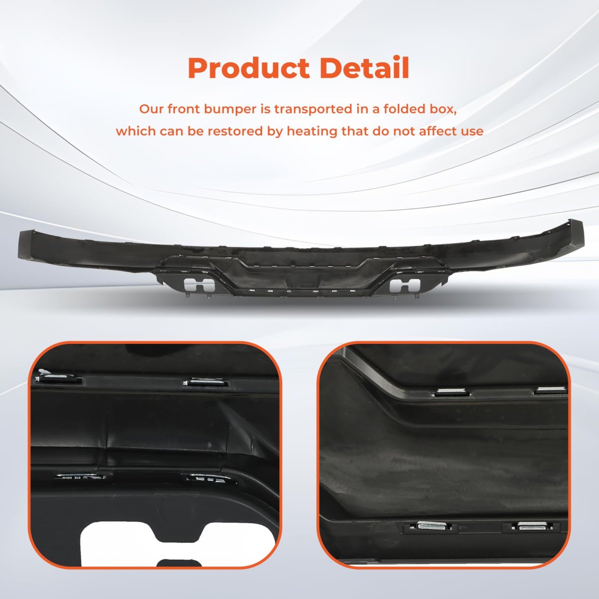 Primed Plastic Front Lower Bumper Valance With Chrome Skid Plate Tow Hook Holes Set Replacement For Silverado 1500 Z71