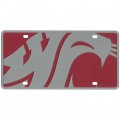 Wsu Cougars Full Color Mega Inlay License Plate 
