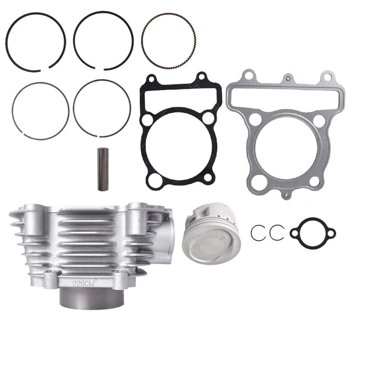 Piston Head Gasket Top End Kit Replacement For Timberwolf 250 Part Number 4bd-11310-01-00 Fits 1992 To 2000 Models