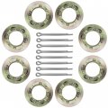 Caltric Front And Rear Wheel Castle Nut Compatible With Arctic Cat 700 4x4 Auto Trv Tbx 2006-2015 8x