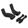 Httmt Mt387-bk Black Mirrors Mount Adapter Compatible With H-d Heritage Flstc Fxcwc Super Glide Fxdc Wide