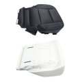 Black No Perforated Driver Bottom Seat Cover With Foam Cushion For Silverado Suburban Tahoe Sierra Yukon 2014 2015 2016 2017 