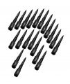 Vms Racing 14x1 5 20pc 112mm Cold Forged Steel Lug Nuts With Black Extended Bullets Tips In Aluminum Compatible Dodge