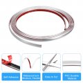 Uxcell Flexible Molding Trim Self Adhesive 8ft X 0 31inch Peel And Stick Metallic Mirror Frame Pvc Metal For Wall Car Door