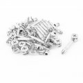 Uxcell 3-in-1 Furniture Connecting Kit 8mm Od Cam Fitting 6x40mm Dowel Screws 6mm Pre-inserted Nut 20 Sets