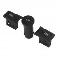 Fydun 3pcs Set Audio Volume Control Knob Button Adjust For Benz C-class W204 2007-2009 Glk-class X204 2008-2012 Matte