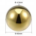 Uxcell 80mm Dia 201 Stainless Steel Hollow Cap Ball Spheres For Handrail Stair Newel Post Gold Tone 2pcs