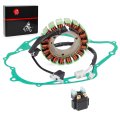 Stator And Relay Gasket For Yamaha V Star 1100 Xvs1100 Classic Custom Silverado 1999 2002 5el-81410-01-00 5el-15451-00-00