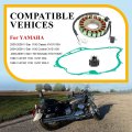 Stator And Relay Gasket For Yamaha V Star 1100 Xvs1100 Classic Custom Silverado 1999 2002 5el-81410-01-00 5el-15451-00-00