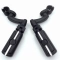 Smt-black Adjustable Highway Peg Mounting Kit Skull Zombie Footrest Compatible With V-star Roadstar Suzuki Boulevard Equipped 1