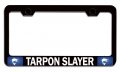 Tarpon Slayer Fishing Fisherman Bl Steel Auto Suv License Plate Frame Tag Holder 