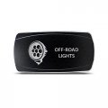 Ch4x4 Rocker Switch Off-road Lights Symbol 4 Horizontal Amber Led