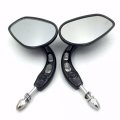 Smt-black Big Side Mirrors With Hollow-out Stem Compatible 1982-later All Models Except Vrscf 2014-later Flhtkse Flhrse6 Flhr