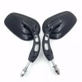 Smt-black Big Side Mirrors With Hollow-out Stem Compatible 1982-later All Models Except Vrscf 2014-later Flhtkse Flhrse6 Flhr