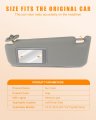 Ocpty Sun Visor Fit For 2012-2017 Toyota Camry Without Sunroof Gray Left Driver Side