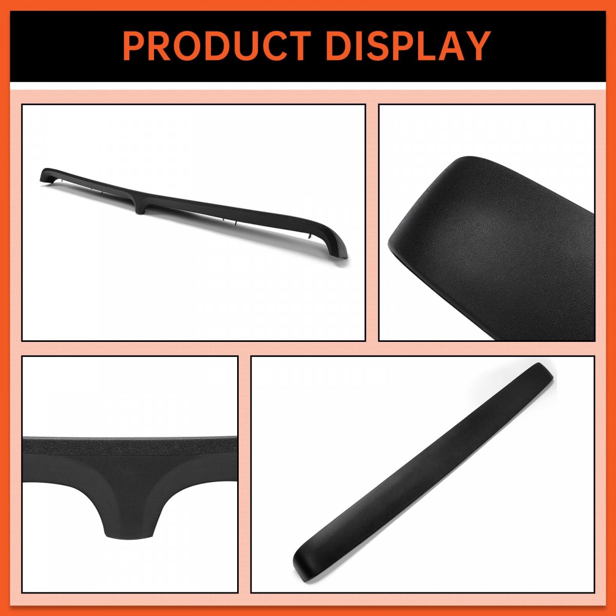 Black Dashpad Cover For 1973-1979 Ford F100 F150 F250 F350 Bronco Dash Pad Molded Complete Plastic