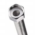 Uxcell Corrugated Stainless Steel Flexible Water Line 3 9inch Long G3 4 Female Threaded Connector With Washer 2pcs